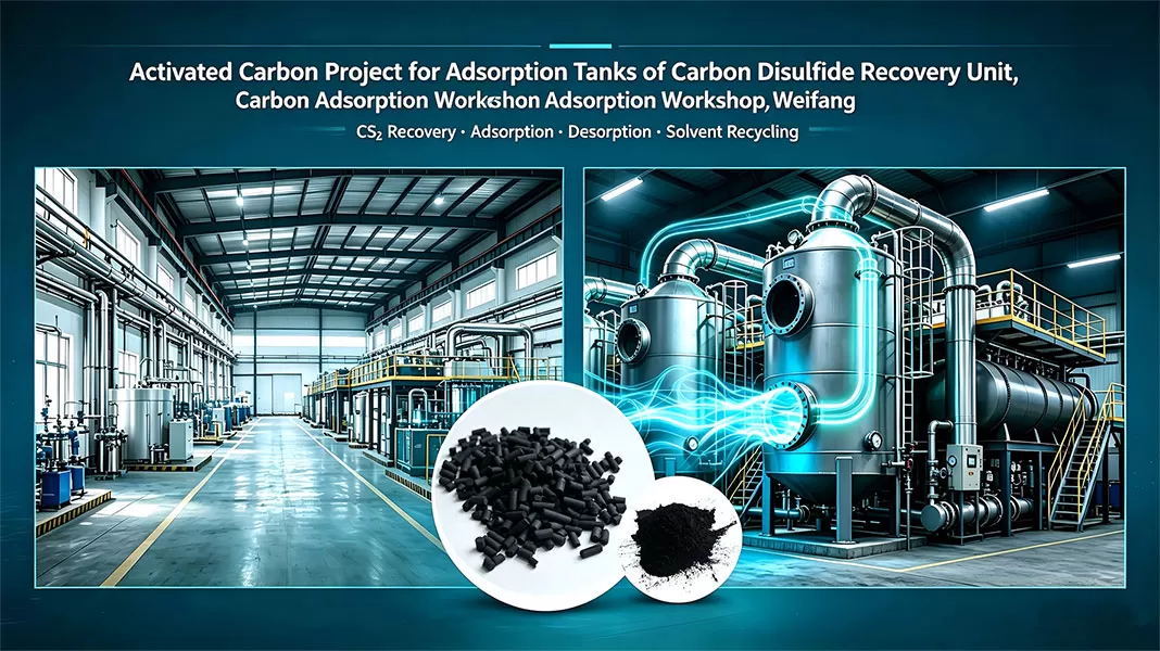 Activated Carbon Project for Adsorption Tanks of Carbon Disulfide Recovery Unit, Carbon Adsorption Workshop, Weifang Xinlong Biomaterials Co., Ltd.