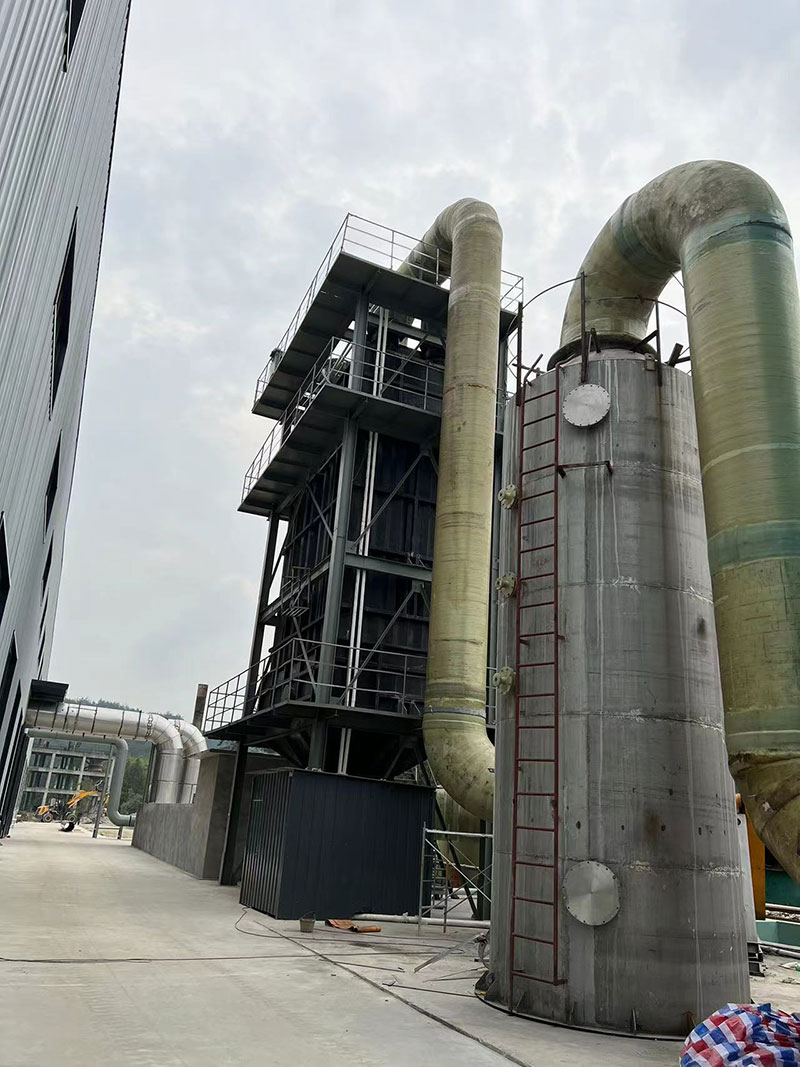 Spray Desulfurization Scrubber + Electrostatic Precipitator Unit